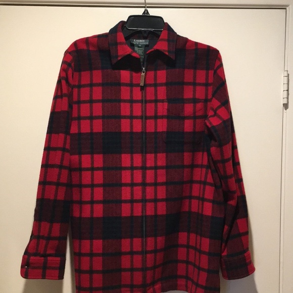 Lambs Wool Flannel Shirt Jacket 